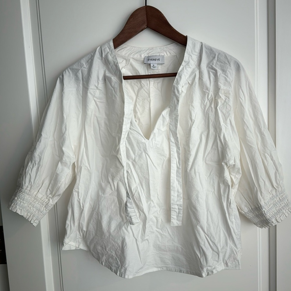 Evereve tie front blouse
